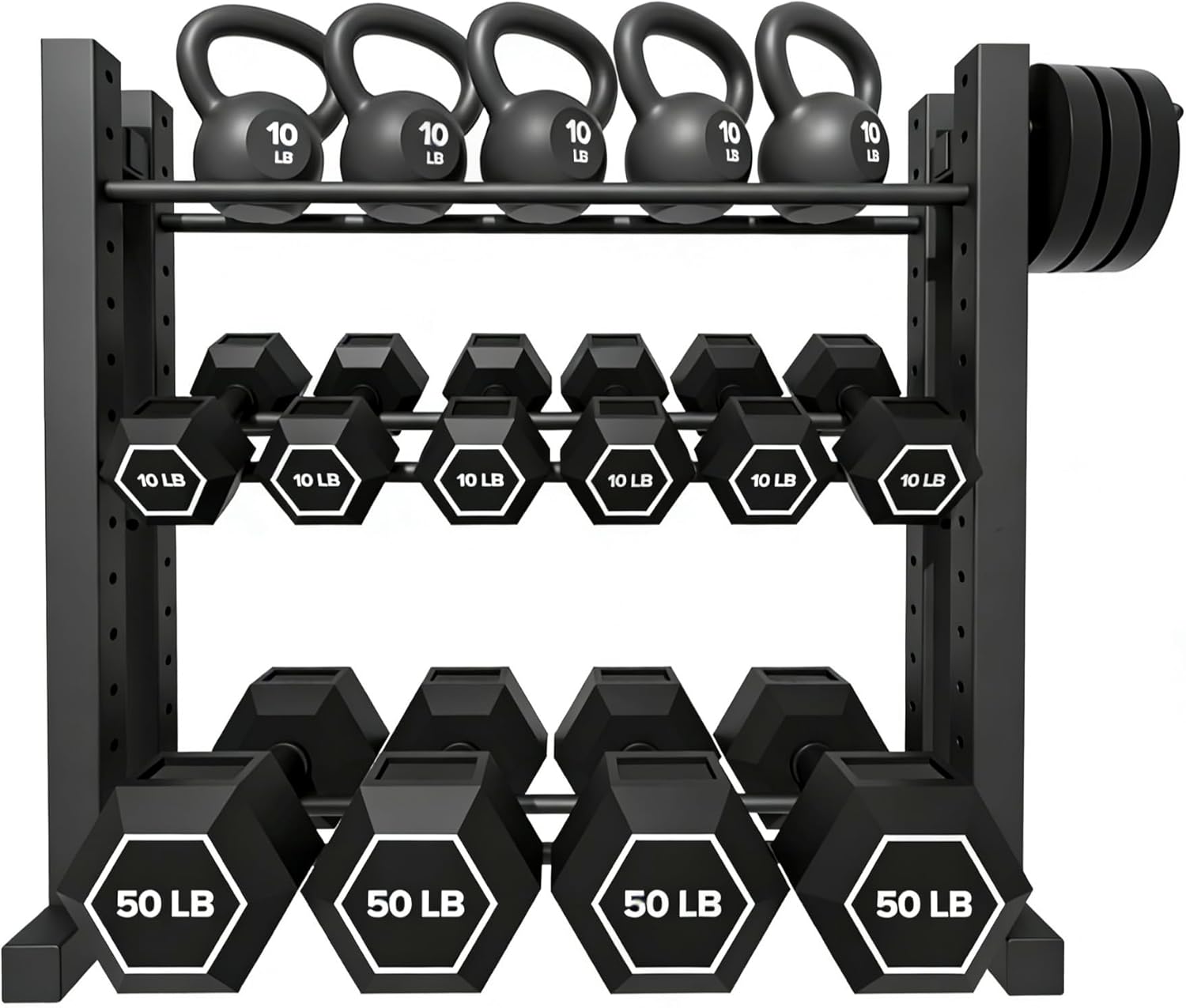 Home Gym Training - 홈짐용, 스틸 소재, 실버 색상, 높이