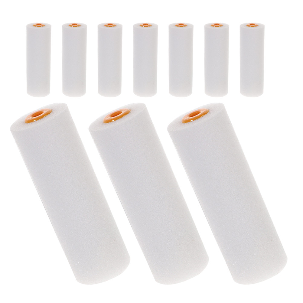 Foam Roller High Density - 10Pcs 스폰지 롤러 브러시 4 인치