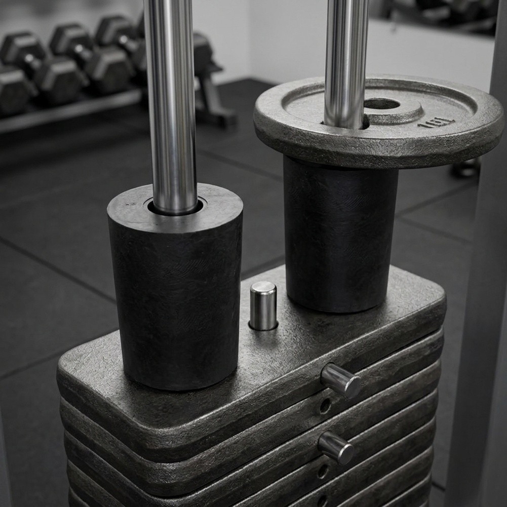 Home Gym Guide - 2팩 20mm 고무 슬리브, 웨이트 스택