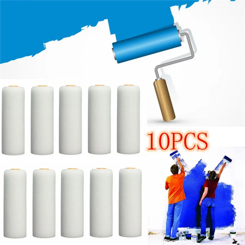 Foam Roller High Density - 10PCS 100mm 미니 흰색 내구성 폼