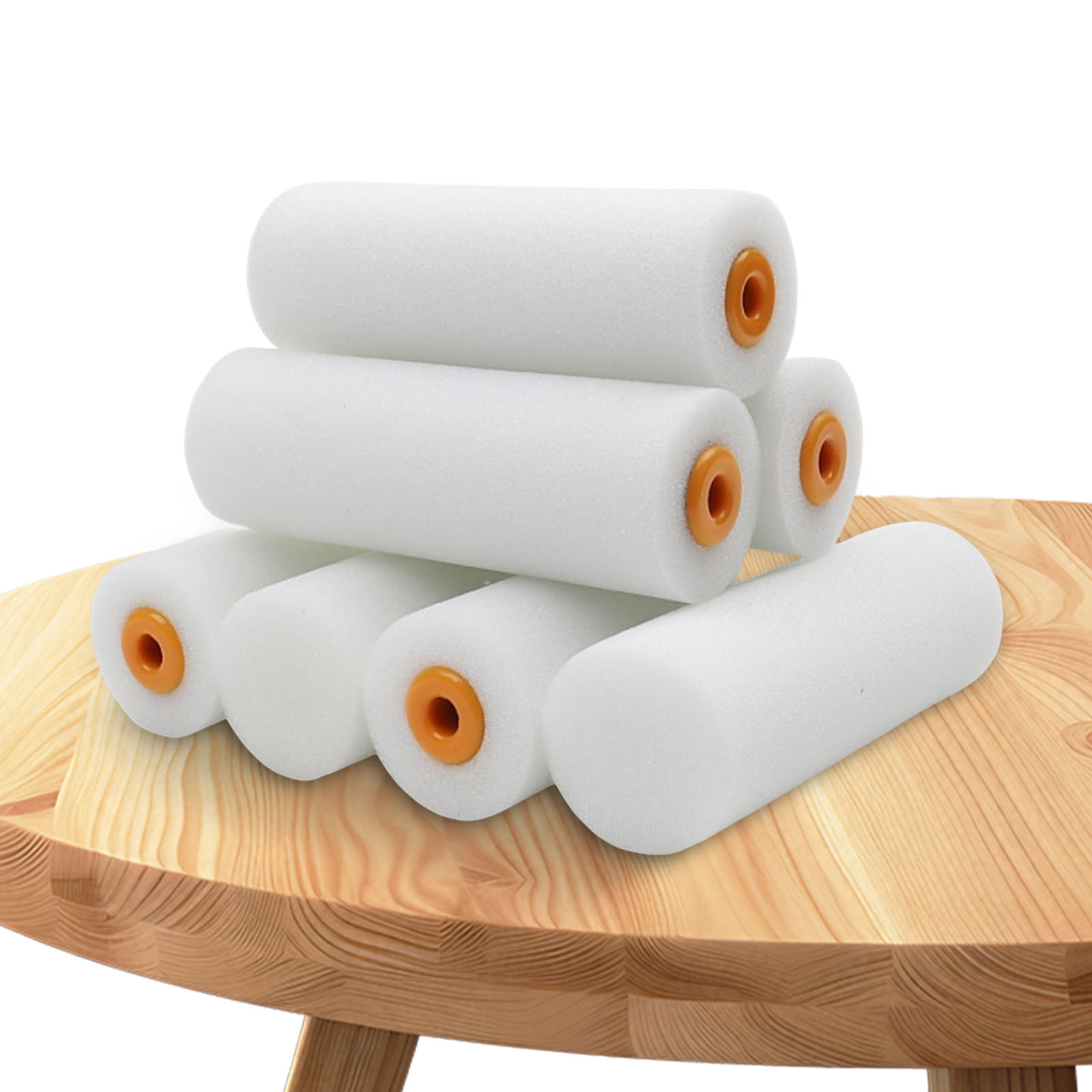 Foam Roller High Density - 10팩 폼 페인트 롤러 4인치 재사용