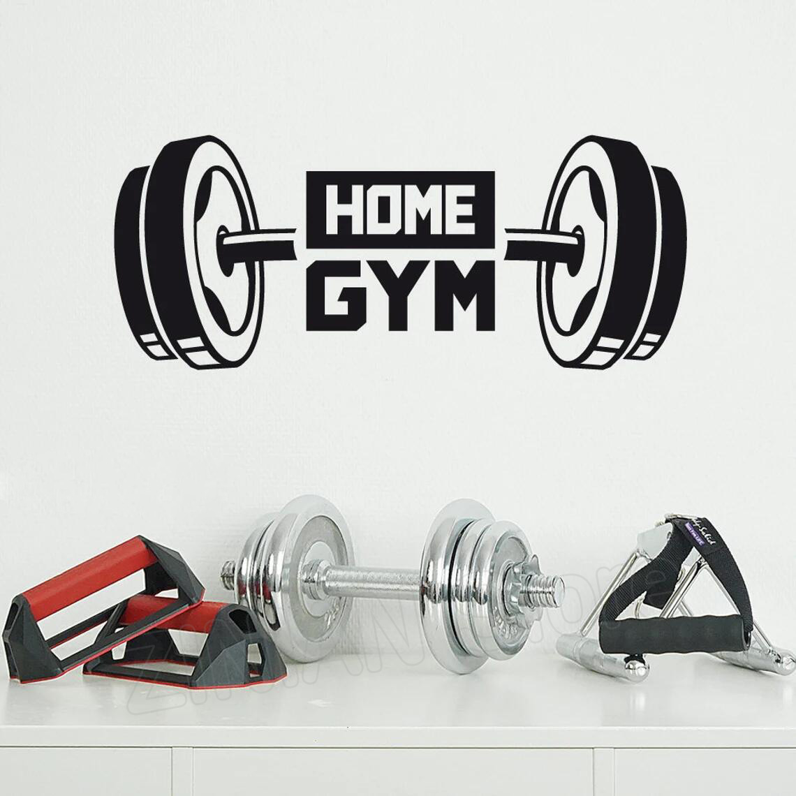 Home Gym Aesthetic - 피트니스 홈 체육관 장식 벽 스티커