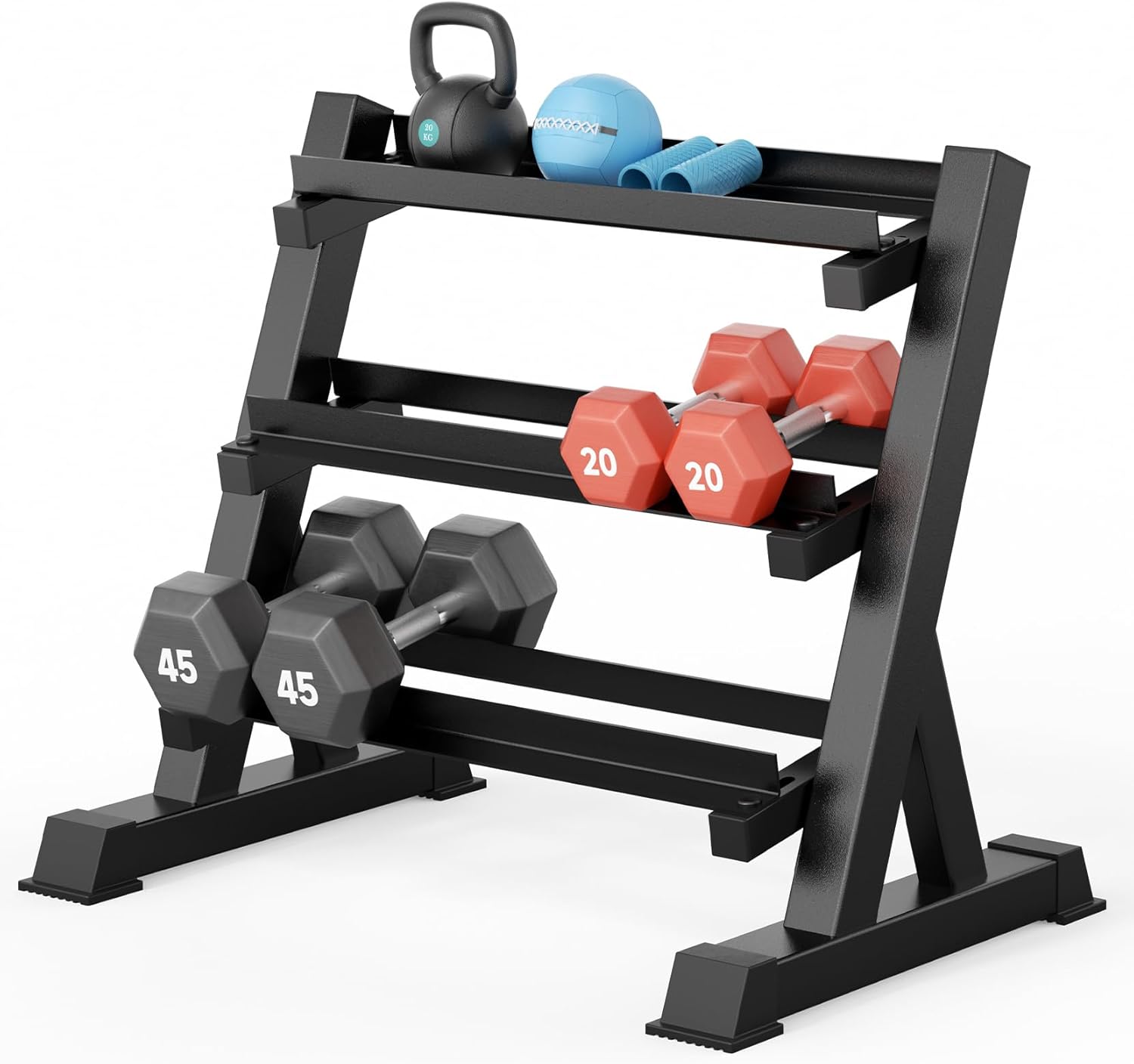 Home Gym Training - 홈짐 덤벨랙, 3단 & 5단, 컴팩트,