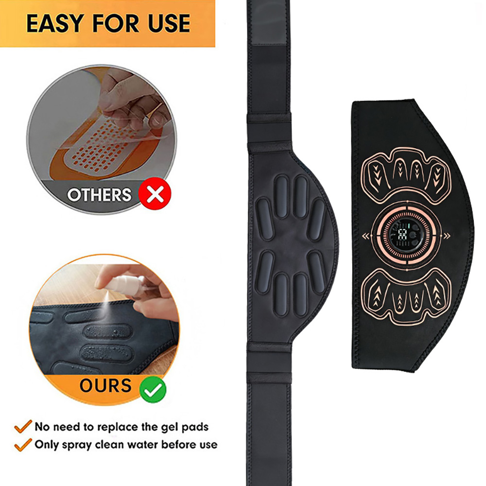스마트 피트니스 벨트 근육 토너 복근 트레이너 USB  - Home Gym Electric Machine 리뷰 및 가격