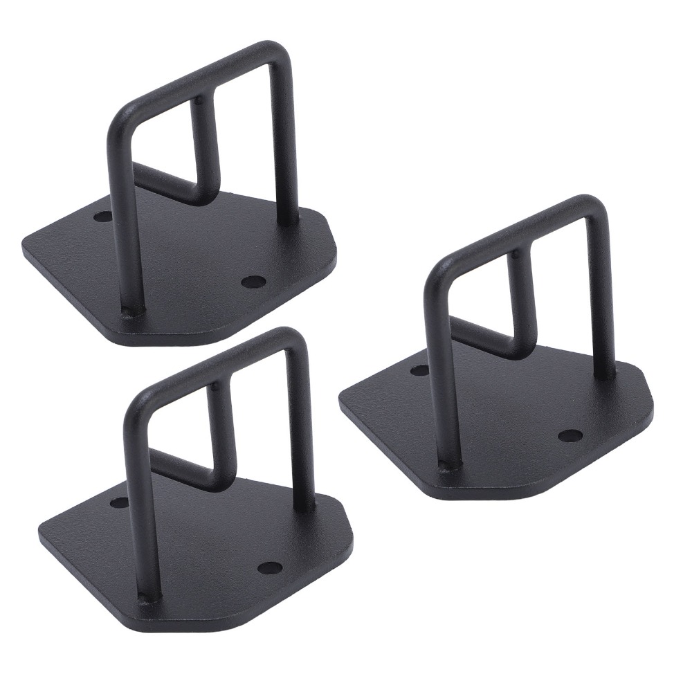 3Pcs 블랙 운동 밴드 벽 앵커 탄소강 50x76x4 - Home Gym Training 리뷰 및 가격