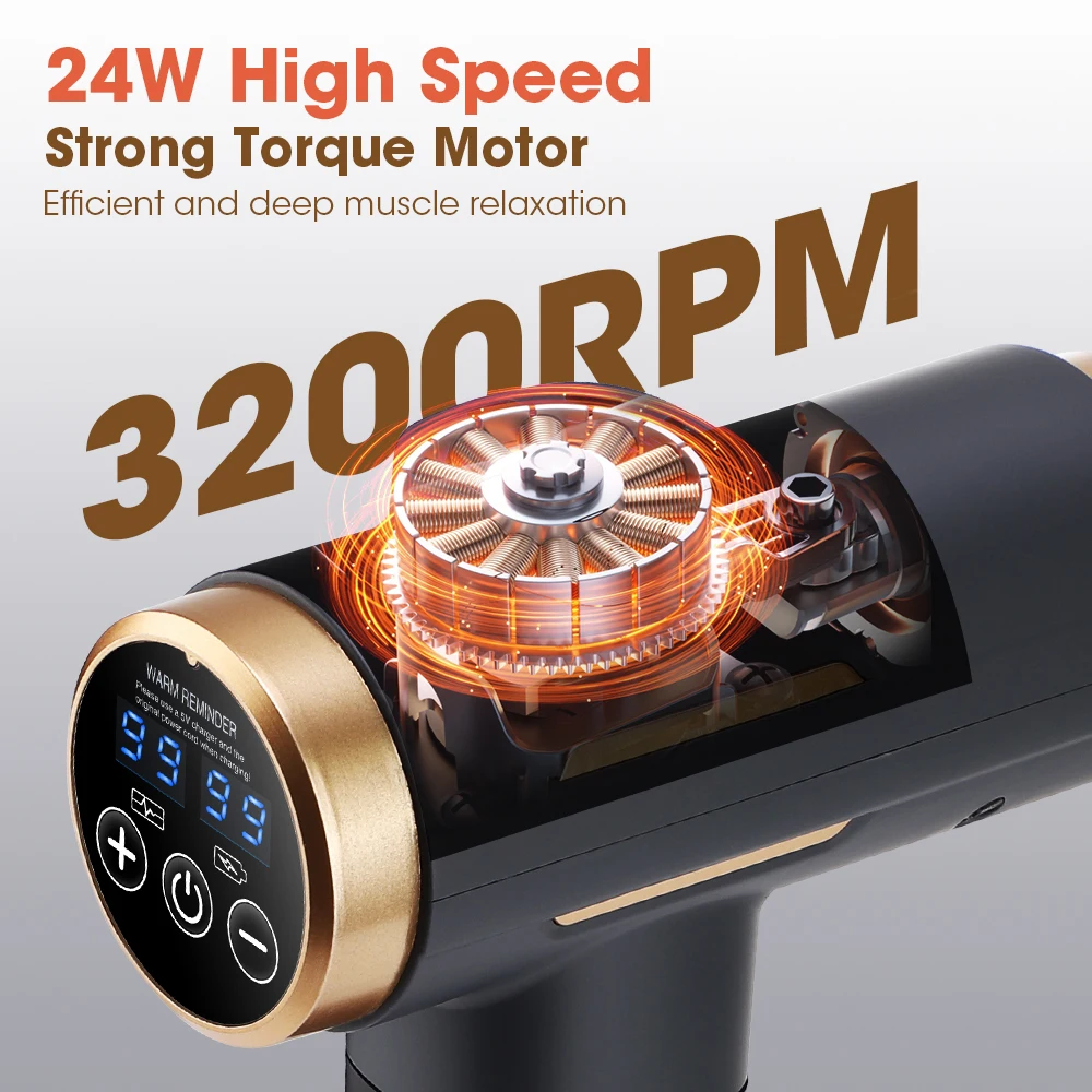 전기 근막 마사지건 24W 99단계 조절 가능 11개  - Home Gym Electric Machine 리뷰 및 가격