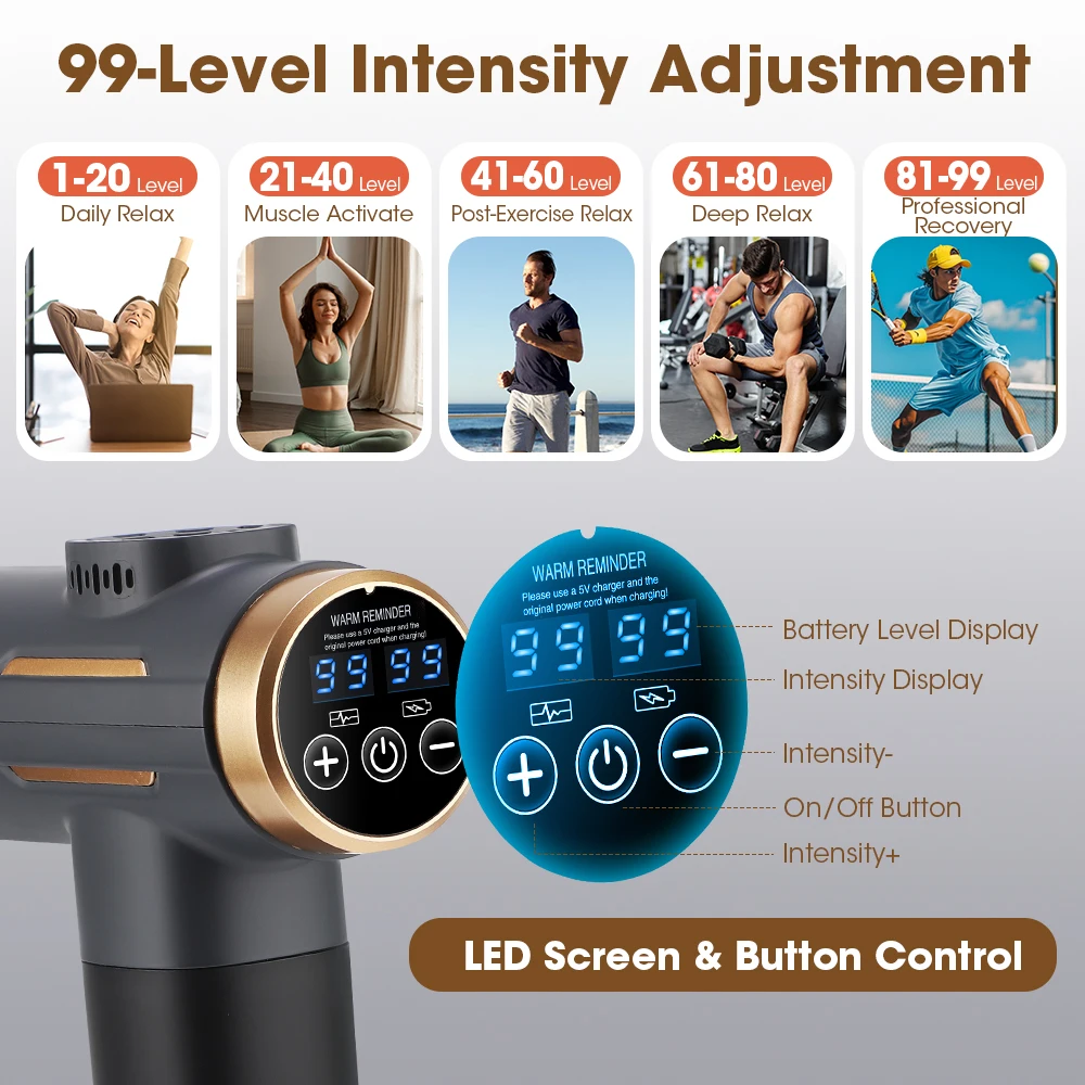 전기 근막 마사지건 24W 99단계 조절 가능 11개  - Home Gym Electric Machine 리뷰 및 가격