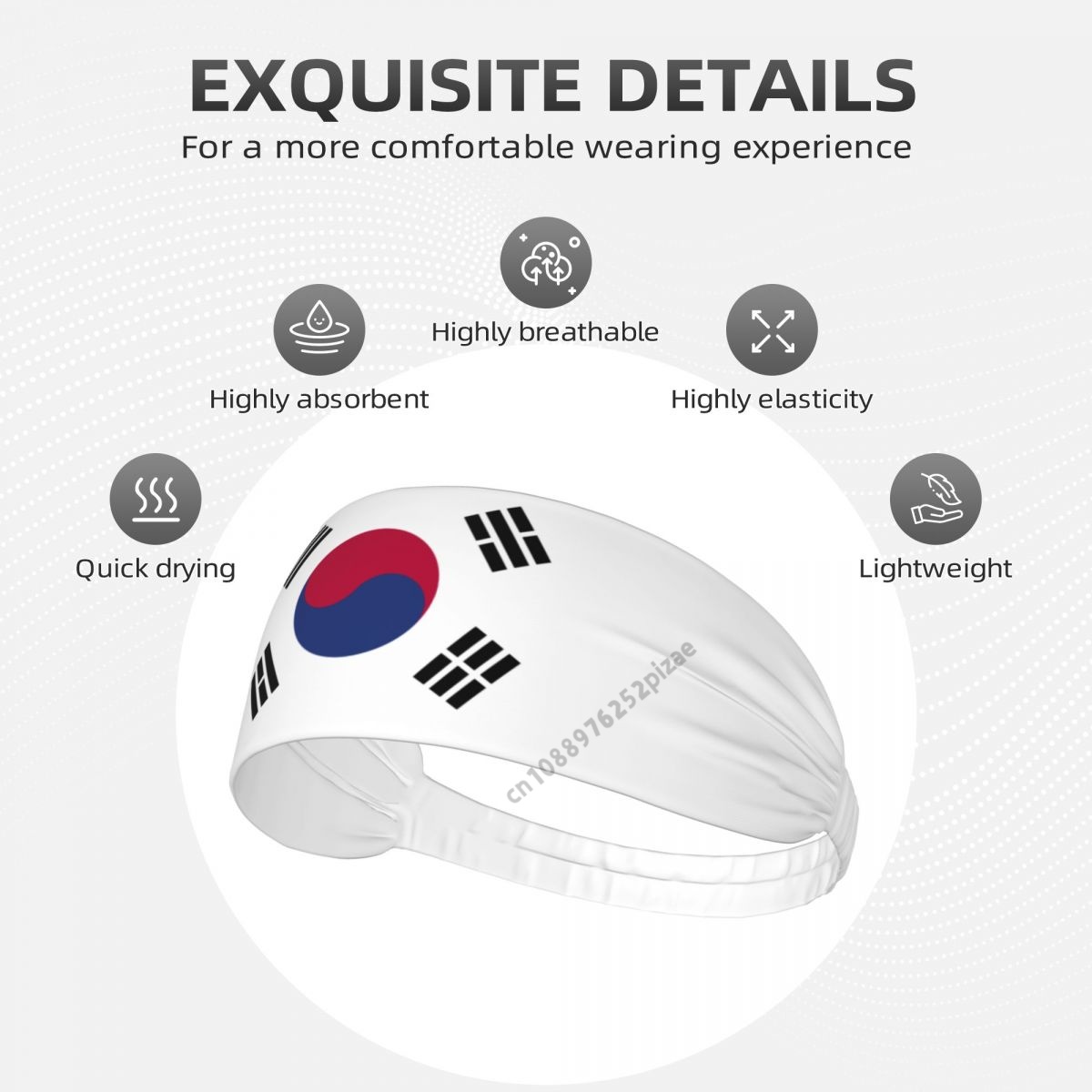 한국 국기 남성 여성 밴드 요가 스포츠를위한 탄성 와이 - Home Gym Aesthetic 리뷰 및 가격