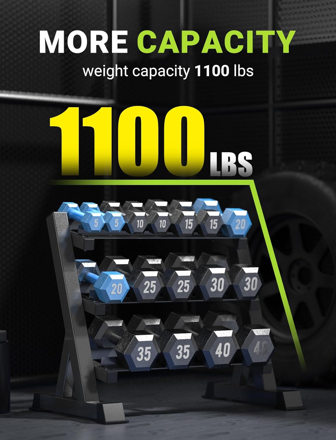 홈짐 덤벨랙, 3단 & 5단, 컴팩트, 1100LBS  - Home Gym Training 리뷰 및 가격